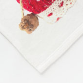 Cavalier King Charles Spaniel Dog Kerstmis Fleece Deken (Hoek)