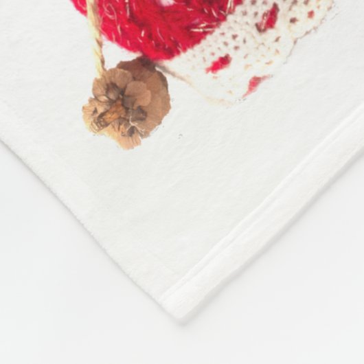 Cavalier King Charles Spaniel Dog Kerstmis Fleece Deken (Hoek)