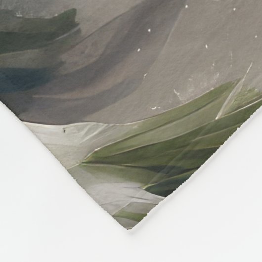 Cavalier King Charles Spaniel Dog Kerstmis Fleece Deken (Hoek)