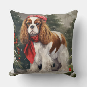 Cavalier King Charles Spaniel Dog Kerstmis Kussen
