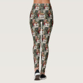 Cavalier King Charles Spaniel Dog Kerstmis Leggings (Achterkant)