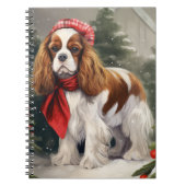 Cavalier King Charles Spaniel Dog Kerstmis Notitieboek (Voorkant)