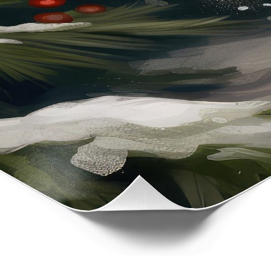 Cavalier King Charles Spaniel Dog Kerstmis Perfect Poster (Hoek)