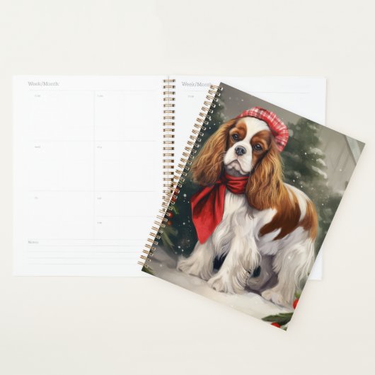 Cavalier King Charles Spaniel Dog Kerstmis Planner (Display)