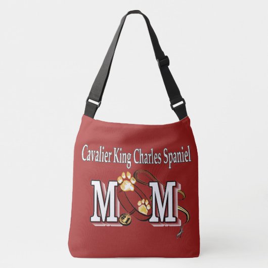 Cavalier King Charles Spaniel Dog mama Crossbody Tas (Voorkant)
