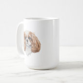 Cavalier King Charles Spaniel Dog Mok | 15 oz. (Voorkant links)