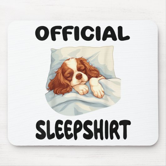 Cavalier King Charles Spaniel Dog Officiële Slaaps Muismat (Voorkant)