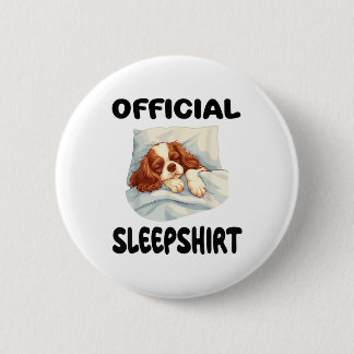 Cavalier King Charles Spaniel Dog Officiële Slaaps Ronde Button 5,7 Cm