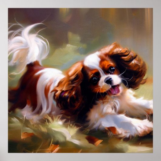 Cavalier King Charles Spaniel Dog Poster (Voorkant)