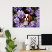 Cavalier King Charles Spaniel Dog Poster (Thuiskantoor)