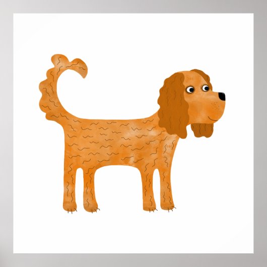 Cavalier King Charles Spaniel Dog Poster (Voorkant)