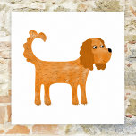 Cavalier King Charles Spaniel Dog Poster<br><div class="desc">Cute Ruby Cavalier King Charles Spaniel hondenontwerp om je te laten glimlachen. Originele kunst van Nic Squirrell.</div>