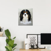 Cavalier King Charles Spaniel Dog Poster Print (Thuiskantoor)