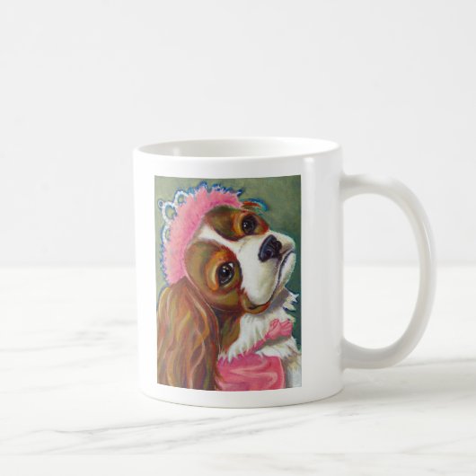 Cavalier King Charles Spaniel Dog Princess ART Koffiemok (Rechts)