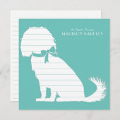 Cavalier King Charles Spaniel Dog Puppy Bedankkaart (Voorkant / Achterkant)