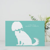 Cavalier King Charles Spaniel Dog Puppy Briefpapier (Staand voorkant)