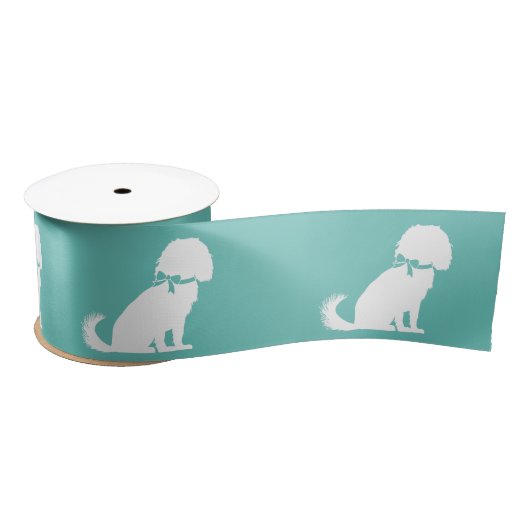 Cavalier King Charles Spaniel Dog Puppy Satijnen Lint (Spoel)