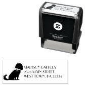 Cavalier King Charles Spaniel Dog Puppy Zelfinktende Stempel (In situ)