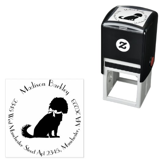 Cavalier King Charles Spaniel Dog Puppy Zelfinktende Stempel (In situ)