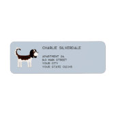 Cavalier King Charles Spaniel Dog Return Address Etiket (Voorkant)