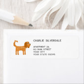 Cavalier King Charles Spaniel Dog Return Address Etiket (Insitu)