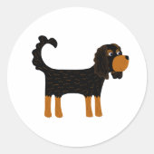 Cavalier King Charles Spaniel Dog Ronde Sticker (Voorkant)