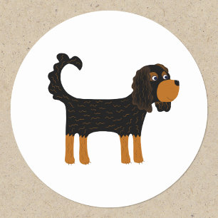 Cavalier King Charles Spaniel Dog Ronde Sticker