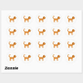 Cavalier King Charles Spaniel Dog Ronde Sticker (Vel)