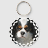 Cavalier King Charles Spaniel Dog Sleutelhanger (Voorkant)