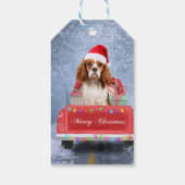 Cavalier King Charles Spaniel Dog Snow kerst Cadeaulabel (Achterkant)
