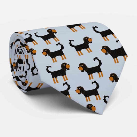 Cavalier King Charles Spaniel Dog Stropdas (Opgerold)