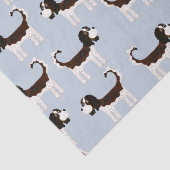 Cavalier King Charles Spaniel Dog Tissuepapier (Detail)