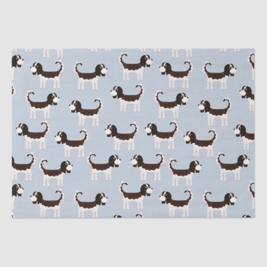 Cavalier King Charles Spaniel Dog Tissuepapier (Voorkant)