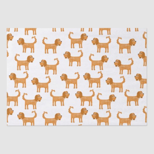 Cavalier King Charles Spaniel Dog Tissuepapier (Voorkant)