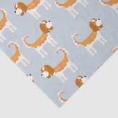Cavalier King Charles Spaniel Dog Tissuepapier (Detail)