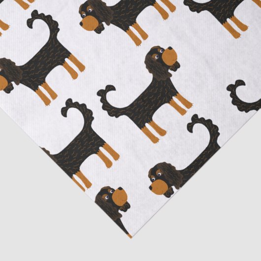 Cavalier King Charles Spaniel Dog Tissuepapier (Detail)