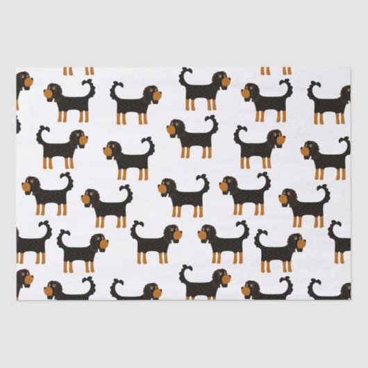 Cavalier King Charles Spaniel Dog Tissuepapier (Voorkant)