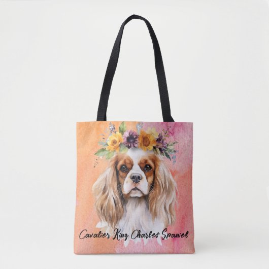 Cavalier King Charles Spaniel Dog Tote Bag (Voorkant)
