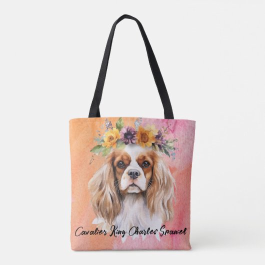 Cavalier King Charles Spaniel Dog Tote Bag (Achterkant)