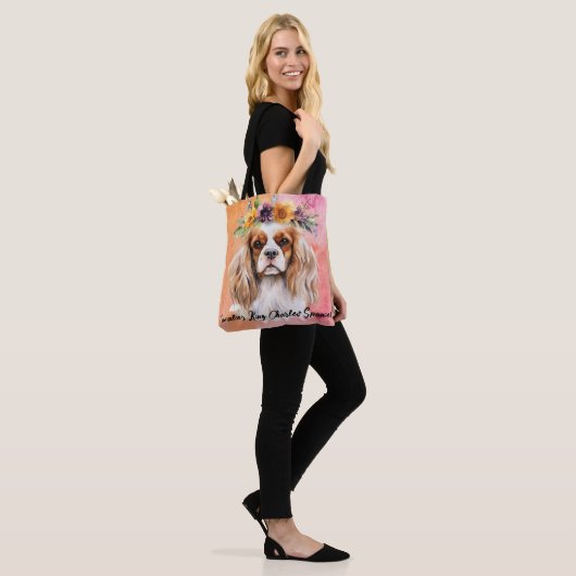 Cavalier King Charles Spaniel Dog Tote Bag (Op model)
