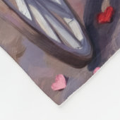 Cavalier King Charles Spaniel Dog Valentine's Day Fleece Deken (Hoek)