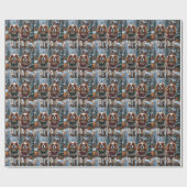 Cavalier King Charles Spaniel Dogs Christmas Snow  Cadeaupapier (Vlak)