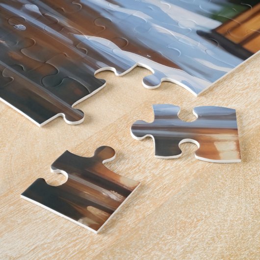 Cavalier King Charles Spaniel Dogs Christmas Snow  Legpuzzel (Zijkant)