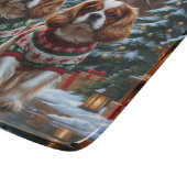 Cavalier King Charles Spaniel Dogs Christmas Snow  Snijplank (Hoek)