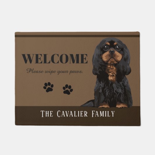 Cavalier King Charles Spaniel Doormat Deurmat (Voorkant)