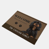 Cavalier King Charles Spaniel Doormat Deurmat (Schuin)