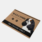 Cavalier King Charles Spaniel Doormat Deurmat (Schuin)
