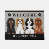 Cavalier King Charles Spaniel Doormat Deurmat (Voorkant)