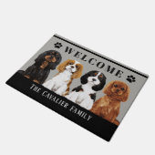 Cavalier King Charles Spaniel Doormat Deurmat (Schuin)