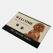 Cavalier King Charles Spaniel Doormat Deurmat (Schuin)
